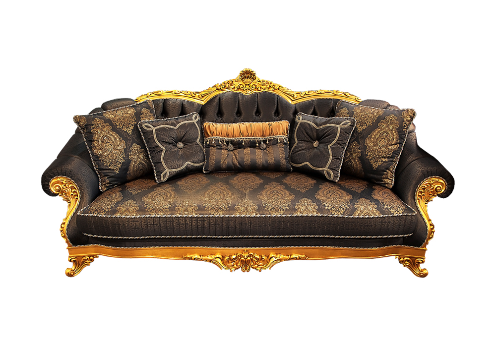 Трехместный тканевый диван в стиле барокко MAD